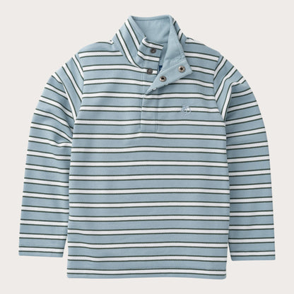 Boys Sporty Snap Pullover: Arona Stripe