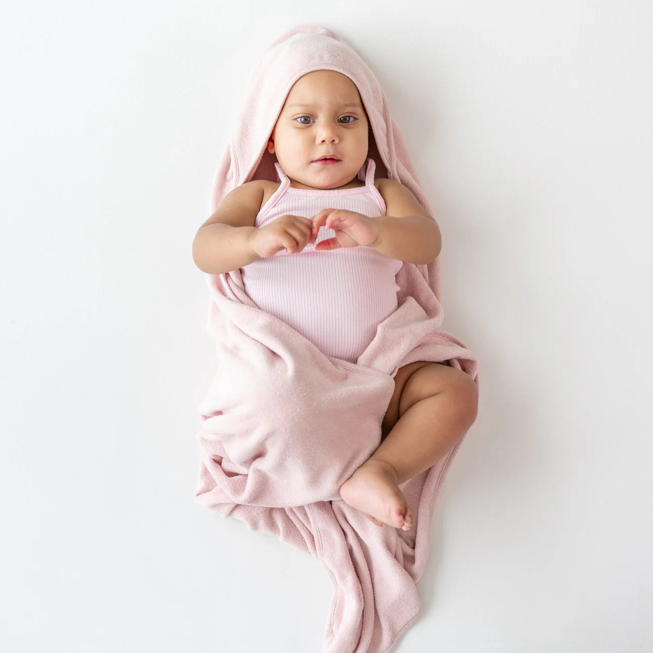 Kyte Baby Infant Hooded Towel: Blush