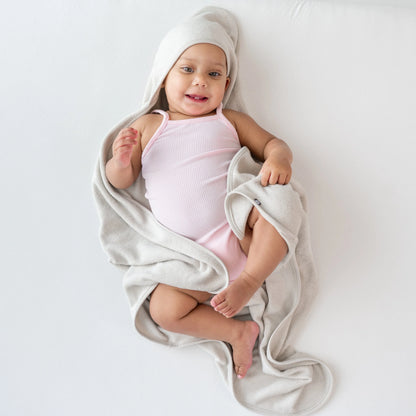 Kyte Baby Infant Hooded Towel: Oat