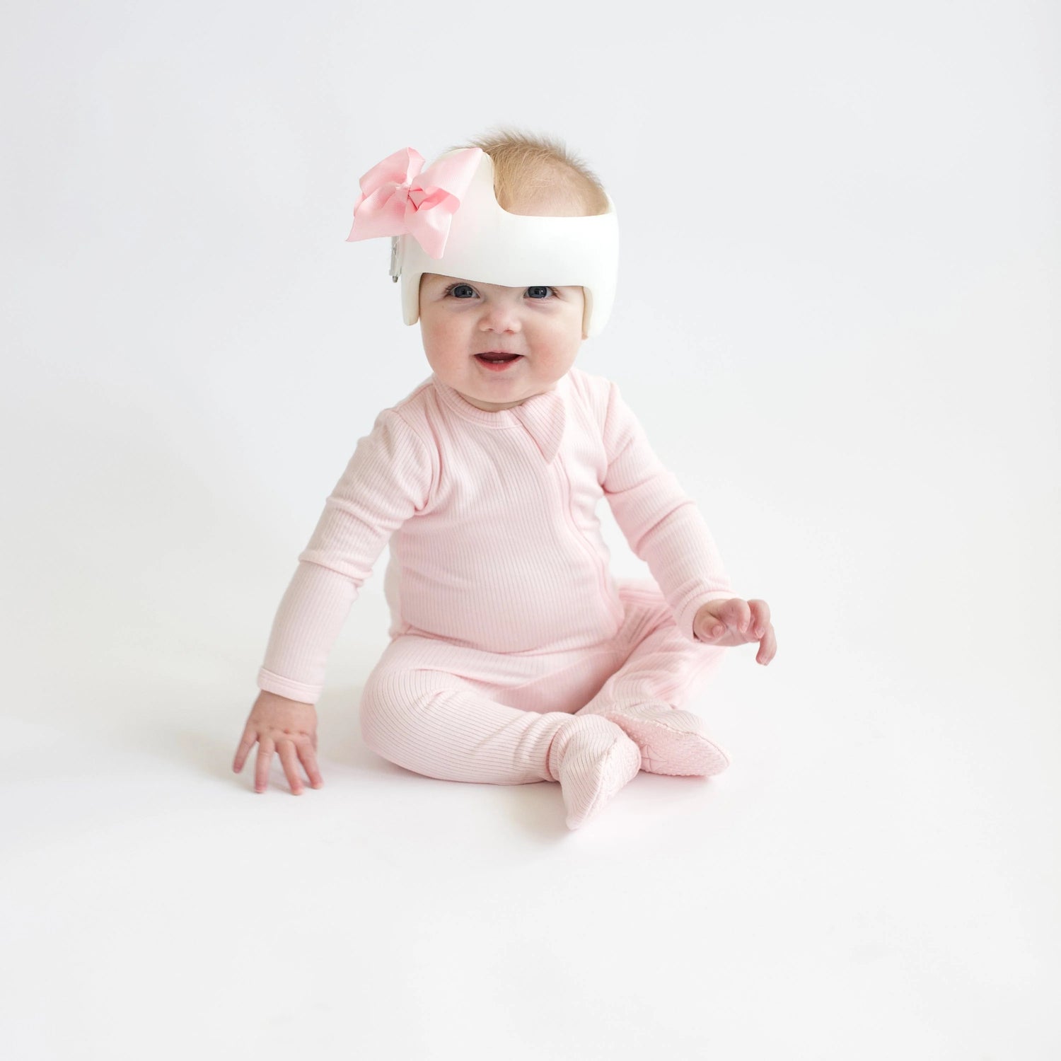 Kyte Baby Ribbed Zipper Footie: Sakura