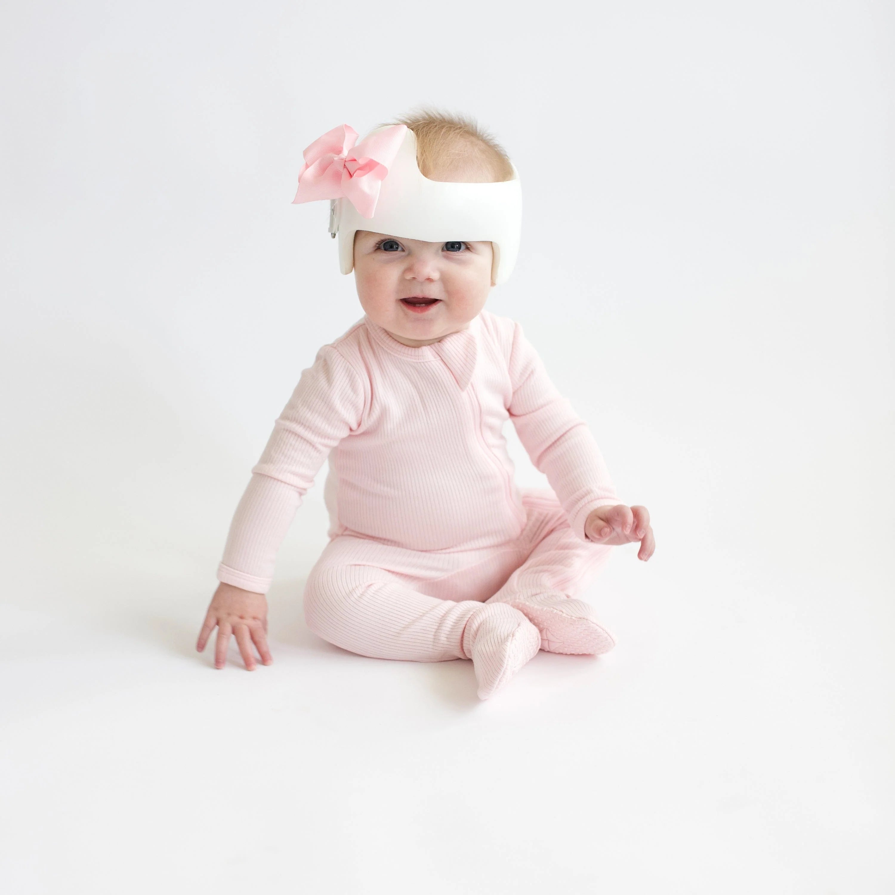 Kyte Baby Ribbed Zipper Footie: Sakura