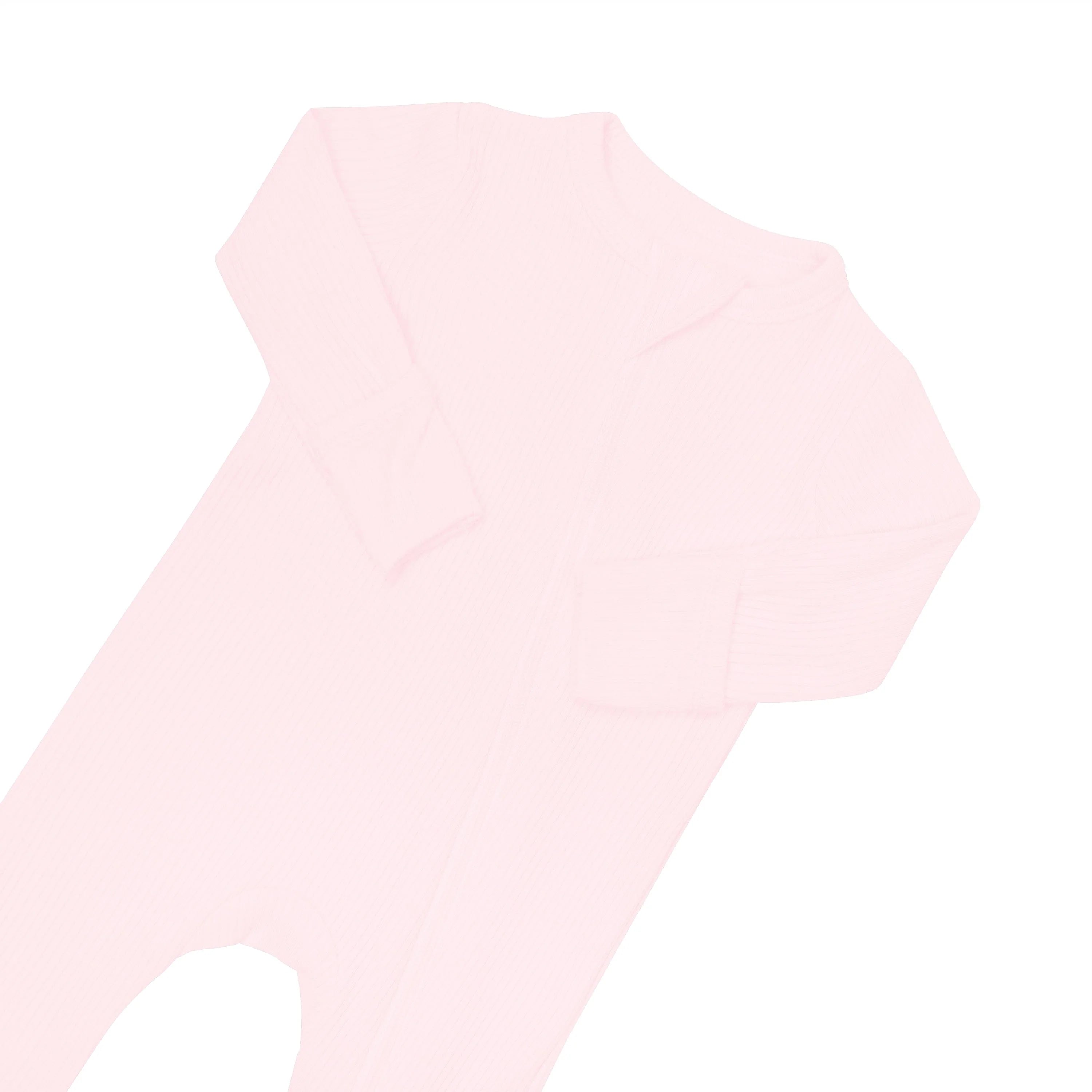 Kyte Baby Ribbed Zipper Romper: Sakura