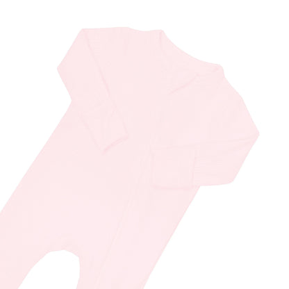 Kyte Baby Ribbed Zipper Romper: Sakura