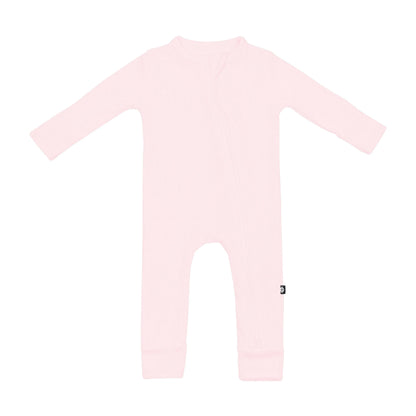 Kyte Baby Ribbed Zipper Romper: Sakura