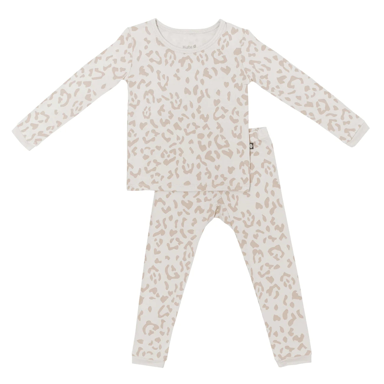 Kyte Baby LS 2-Piece PJ Set - Oat Leopard