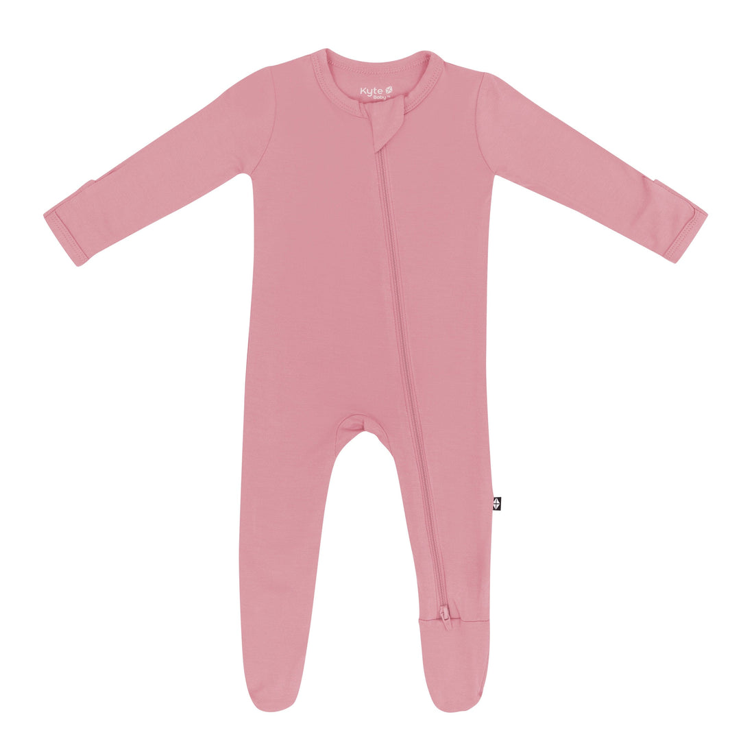 Zippered Footie: Apple Blossom