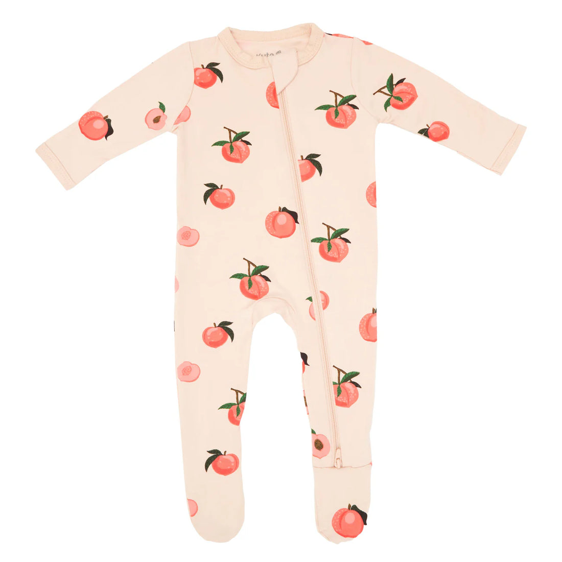 Kyte Baby Zippered Footie: Peaches