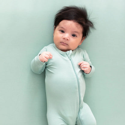 Kyte Baby Zippered Footie: Spring Solids