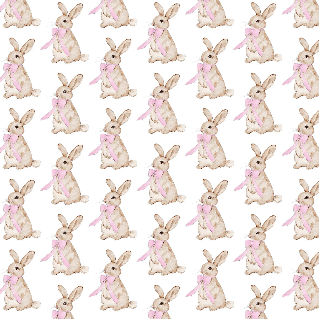 Libbie Dress: Pink Easter Bunnies