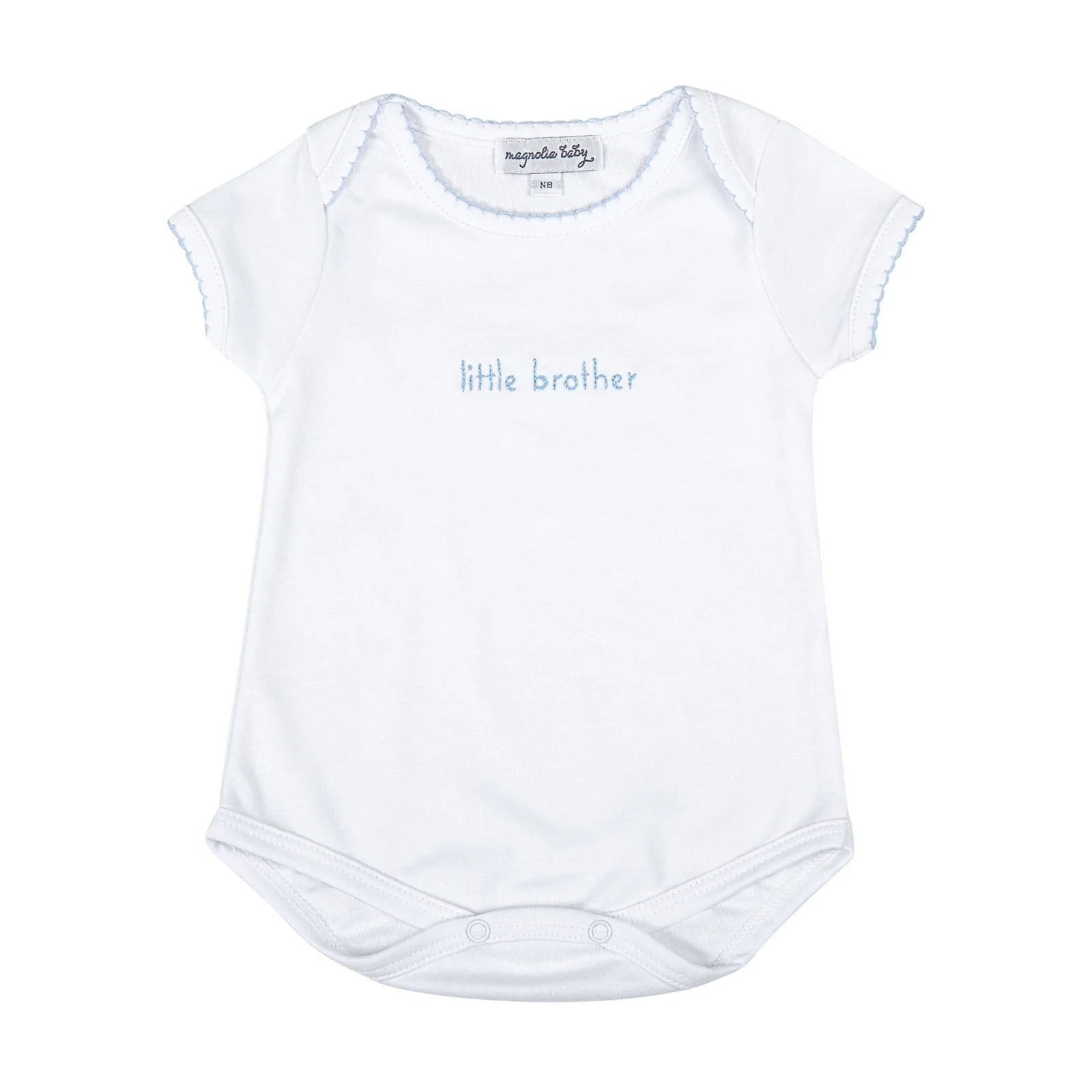 &quot;Little Brother&quot; Embroidered Bodysuit