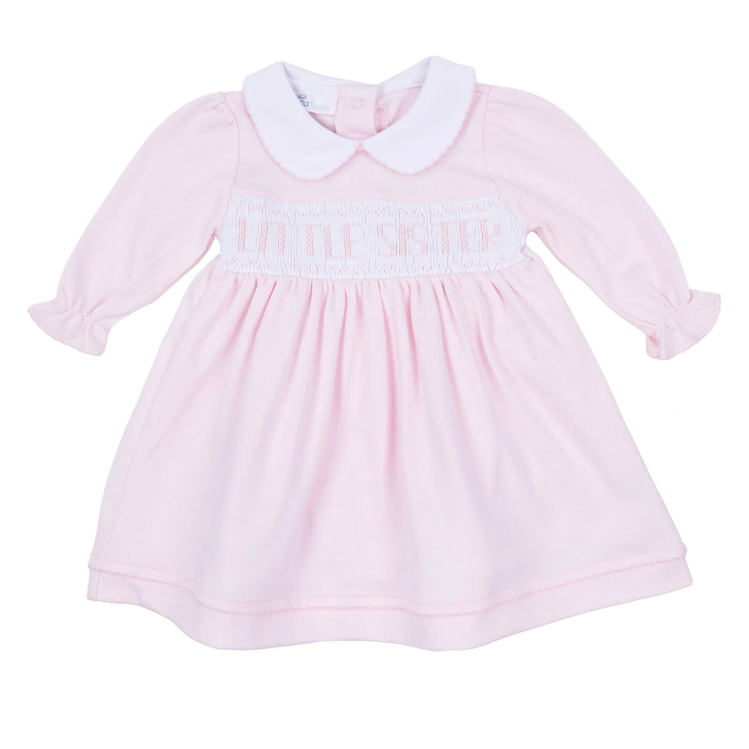 Little Sister Smocked Long Sleeve Dress