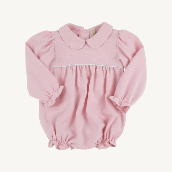 TBBC LS Woven Britt Bubble: Sandpearl Pink Herringbone