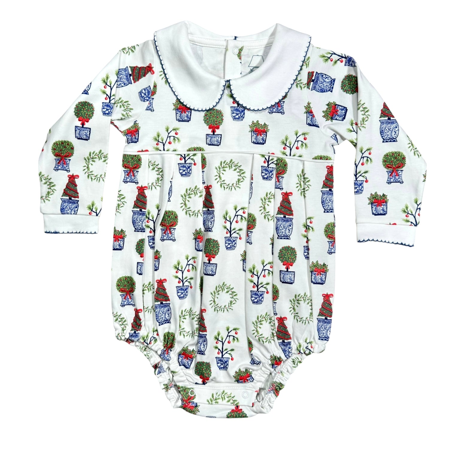 Christmas Planters Printed Long Sleeve Bubble (Unisex)