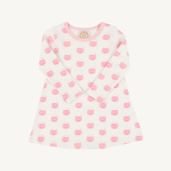 TBBC LS Poly Play Dress: Vintage Pumpkin Pails