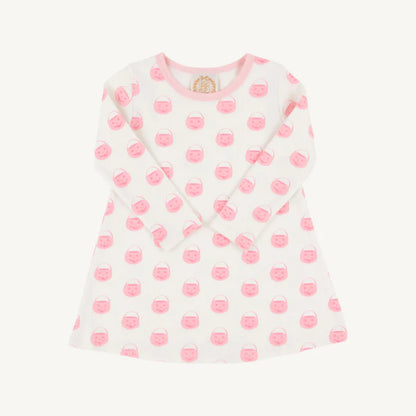 TBBC LS Poly Play Dress: Vintage Pumpkin Pails