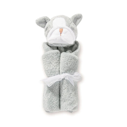 Angel Dear Grey Bulldog Blankie