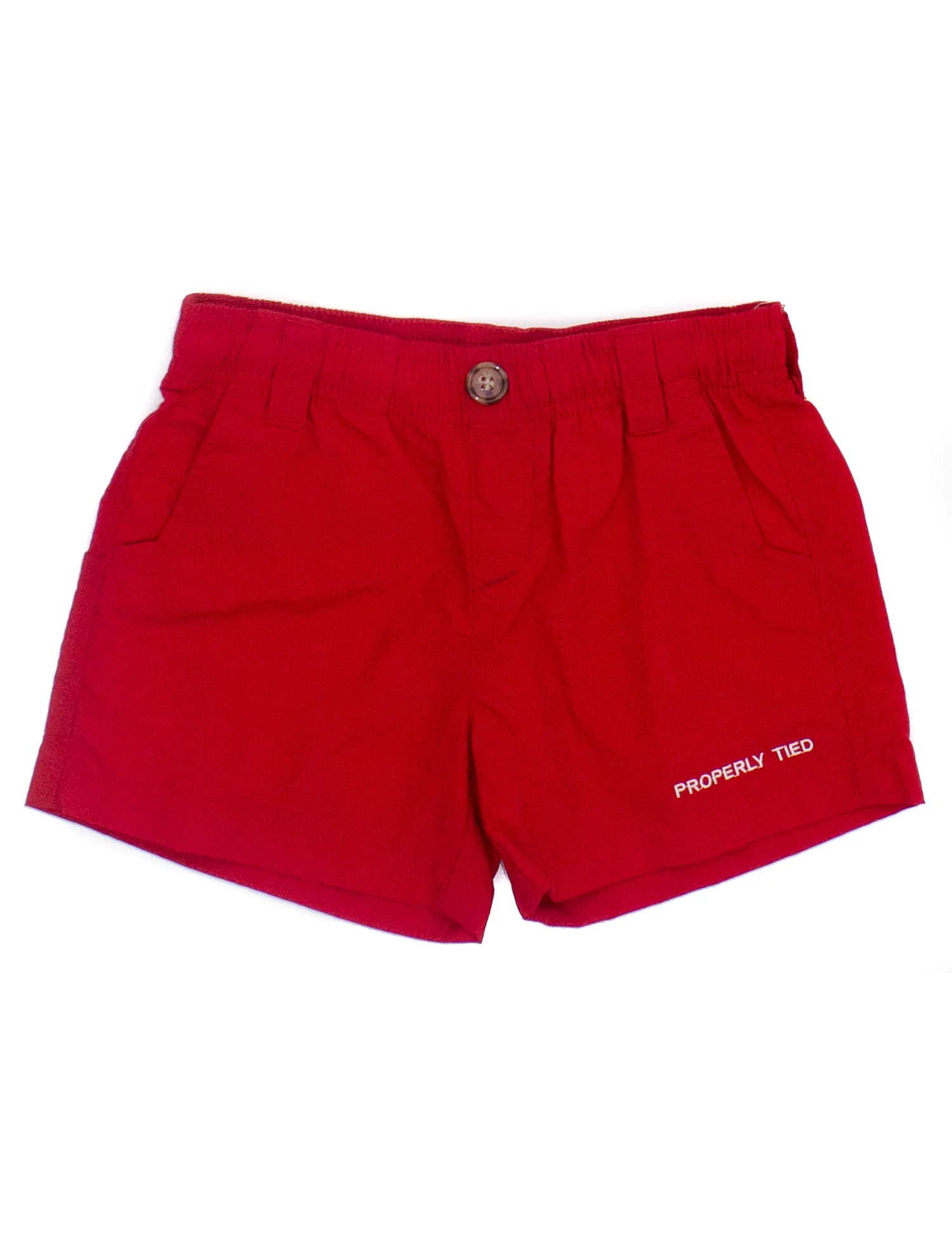 Properly Tied Mallard Shorts: Red