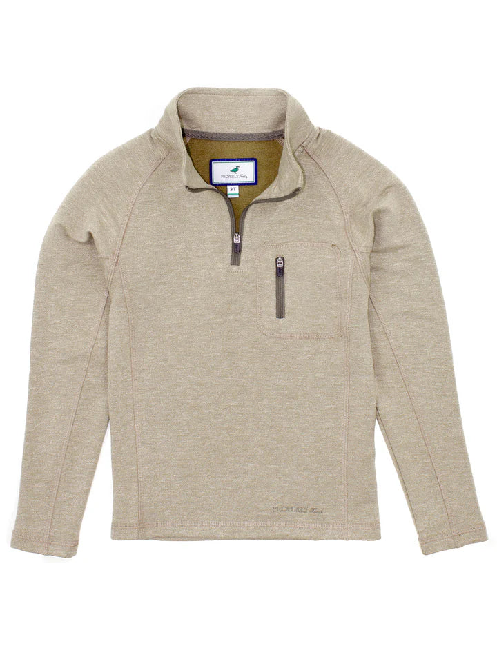 Properly Tied Boys Bay Pullover: White Oak