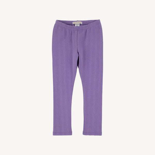 TBBC Quilted Mitzy Sue Slacks: Palisades Purple