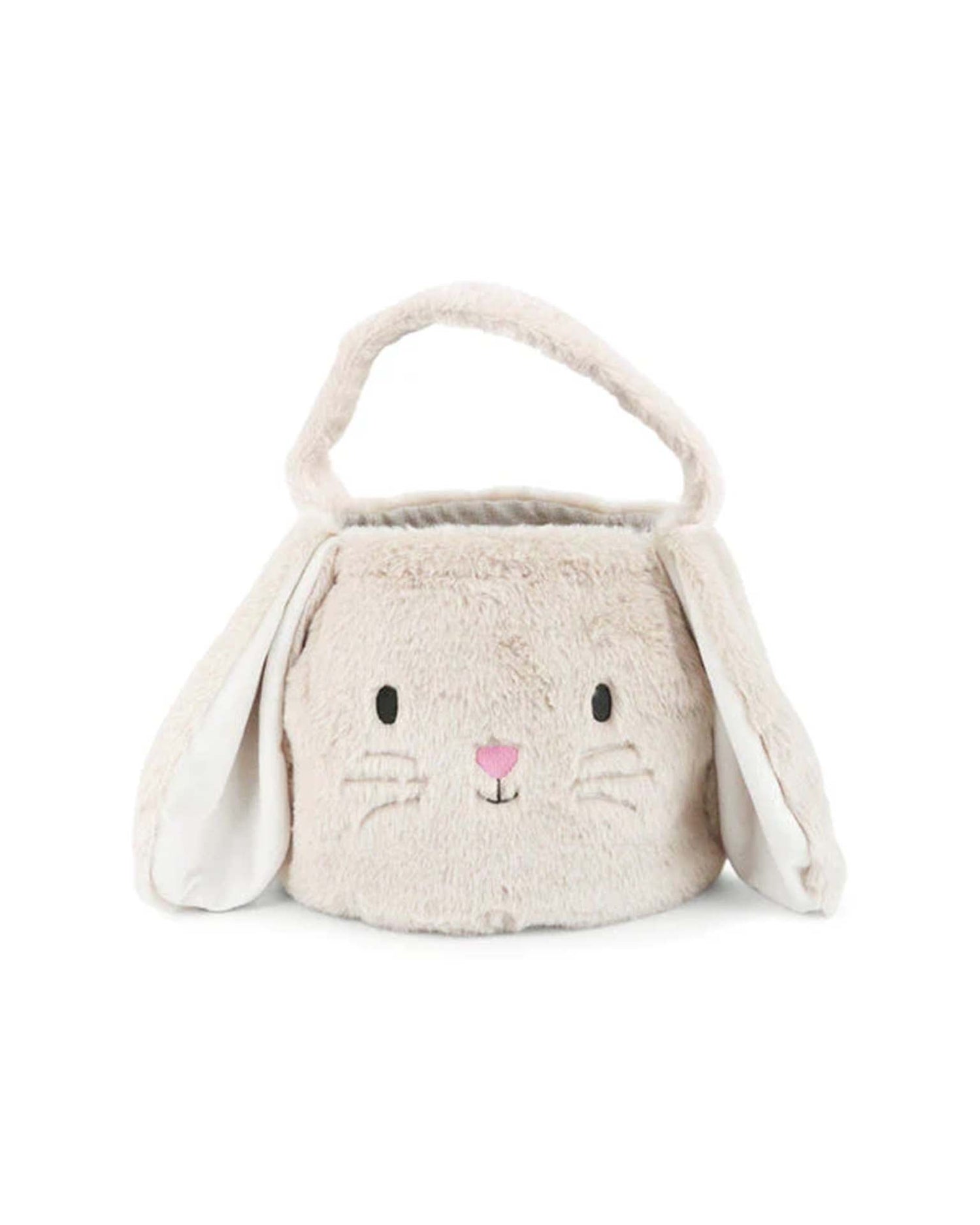 Fluffy Bunny Basket: Tan