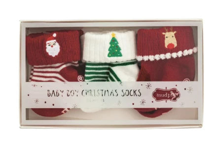 Baby Boy Christmas Sock Set