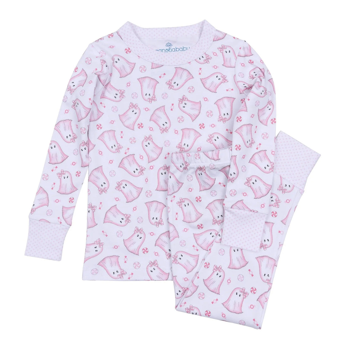 My Little Boo Long Pajamas: Light Pink