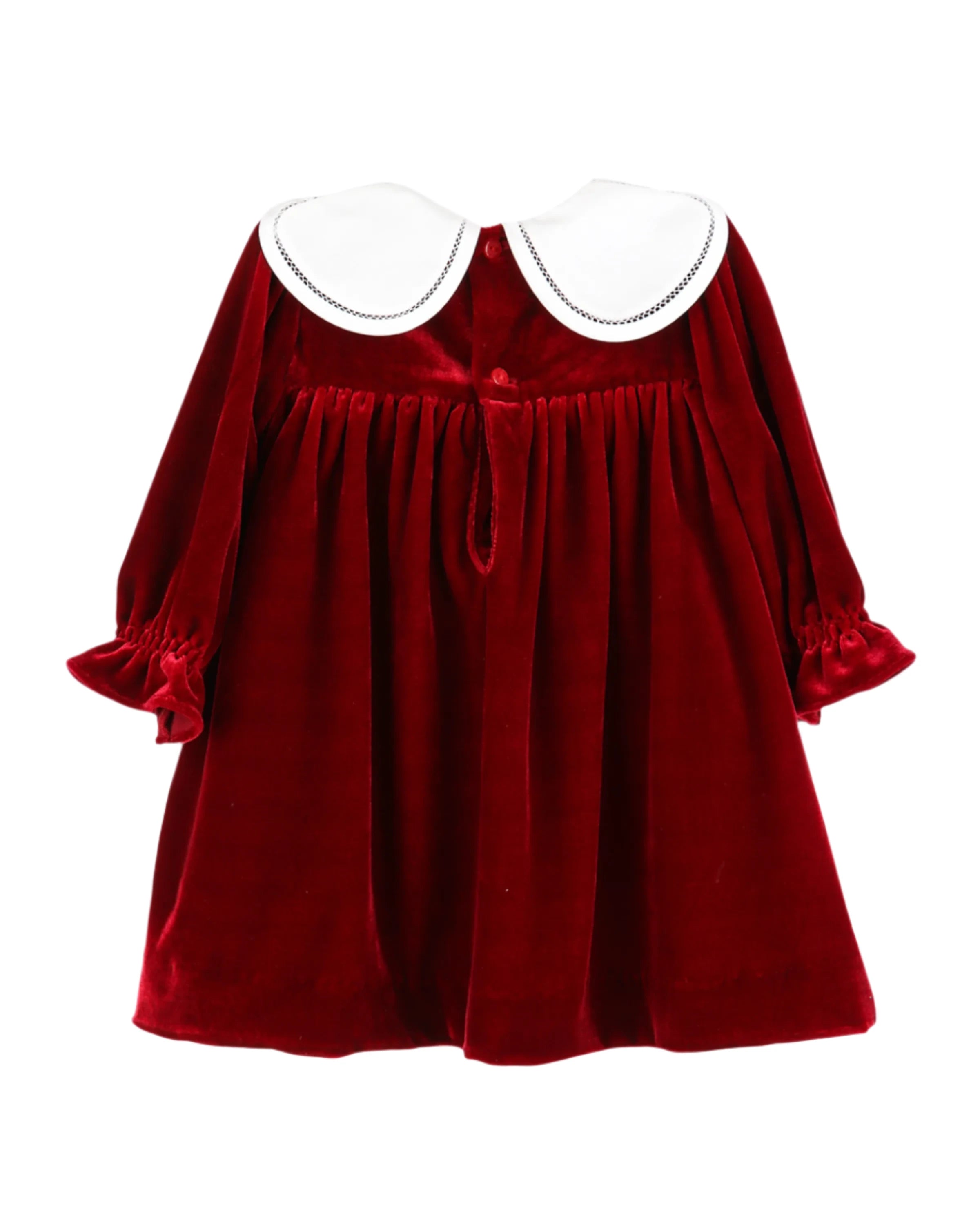 Red Velvet Petal Dress