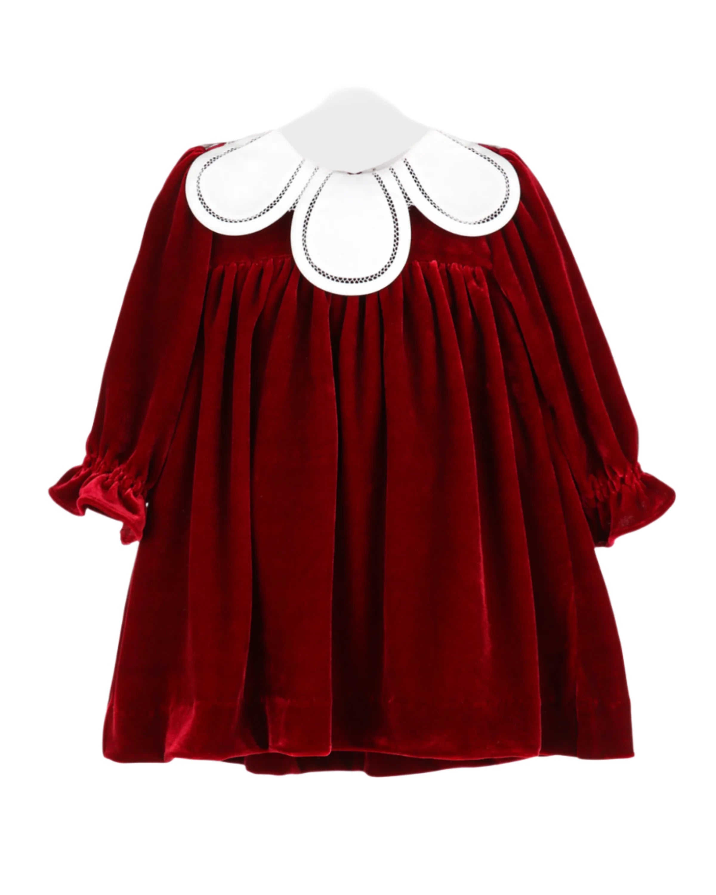 Red Velvet Petal Dress