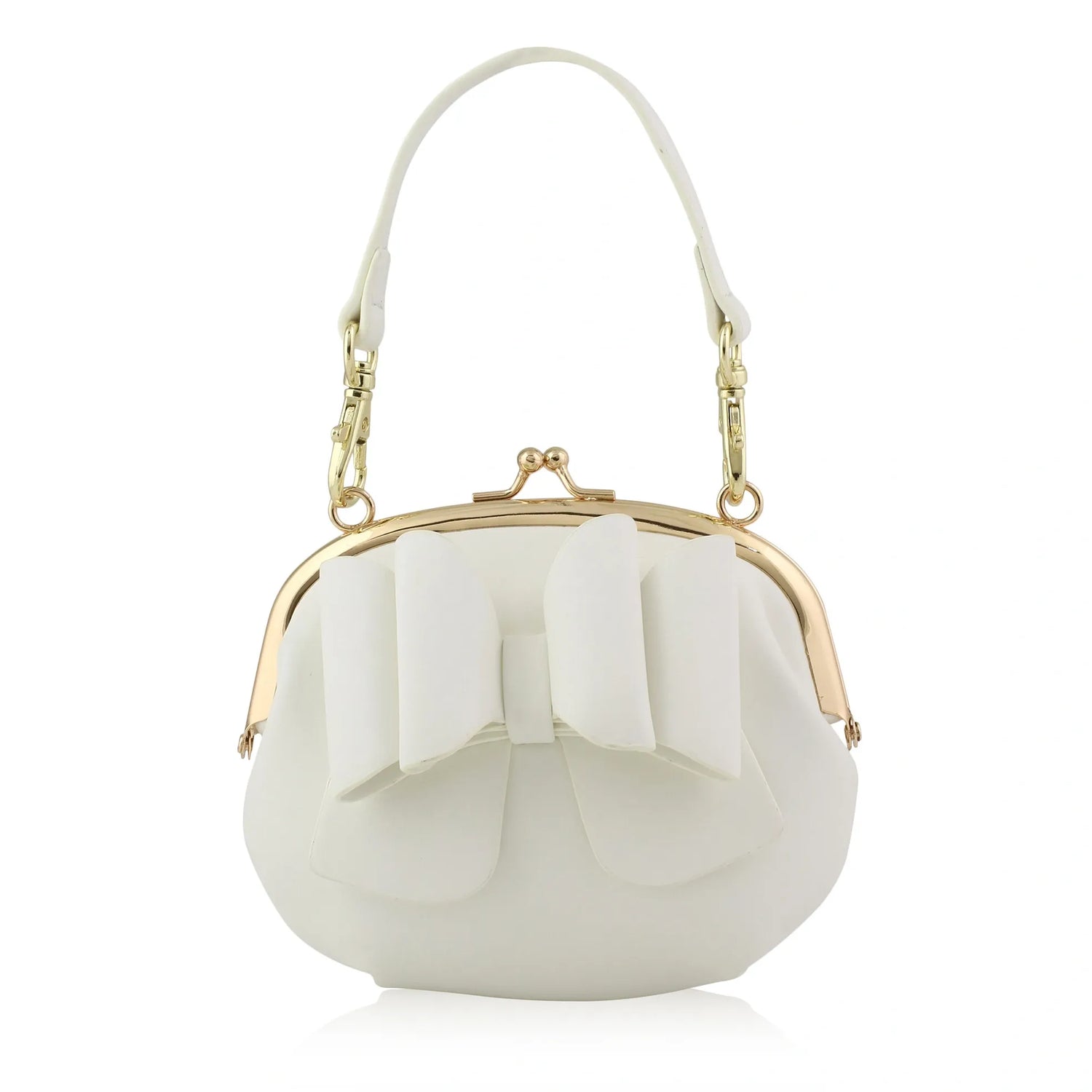 Hadley Petite Handbag: White