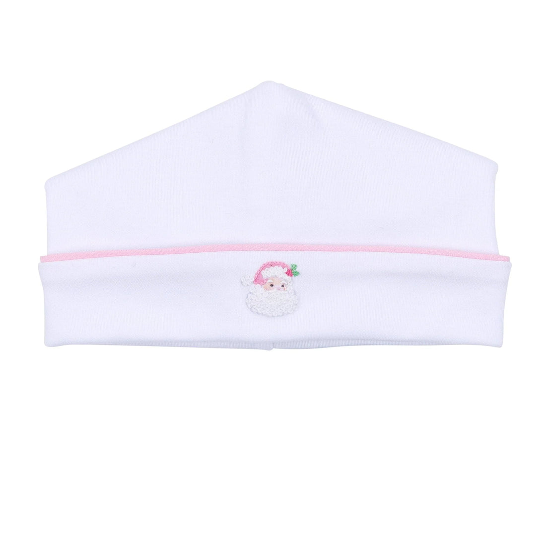 Santa Baby Embroidered Hat: Pink