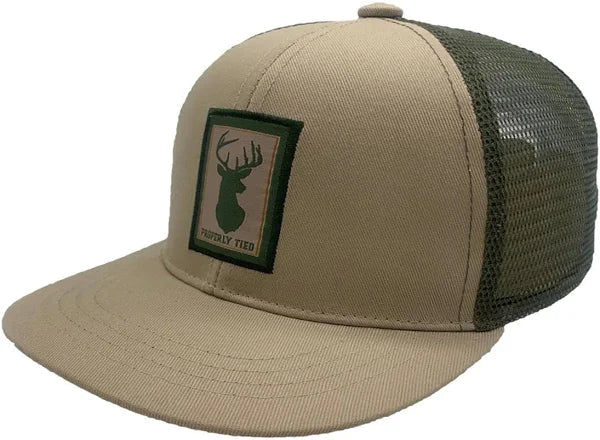 Properly Tied Boys Trucker Hat: Deer Mount