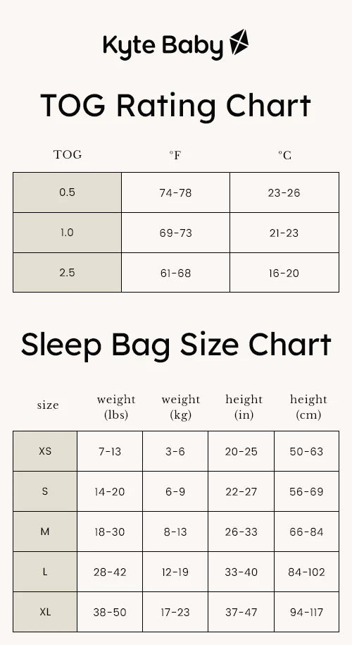 Kyte Baby 1.0 TOG Sleep Bag: Spring Solids