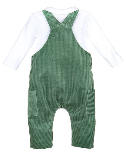 Bayleaf Cord Overall Set: Green