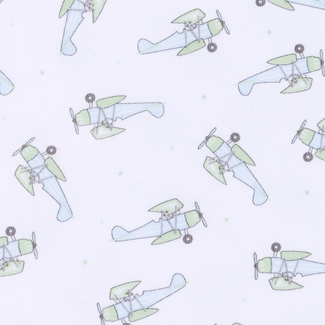 Take Flight Print Zipper Footie