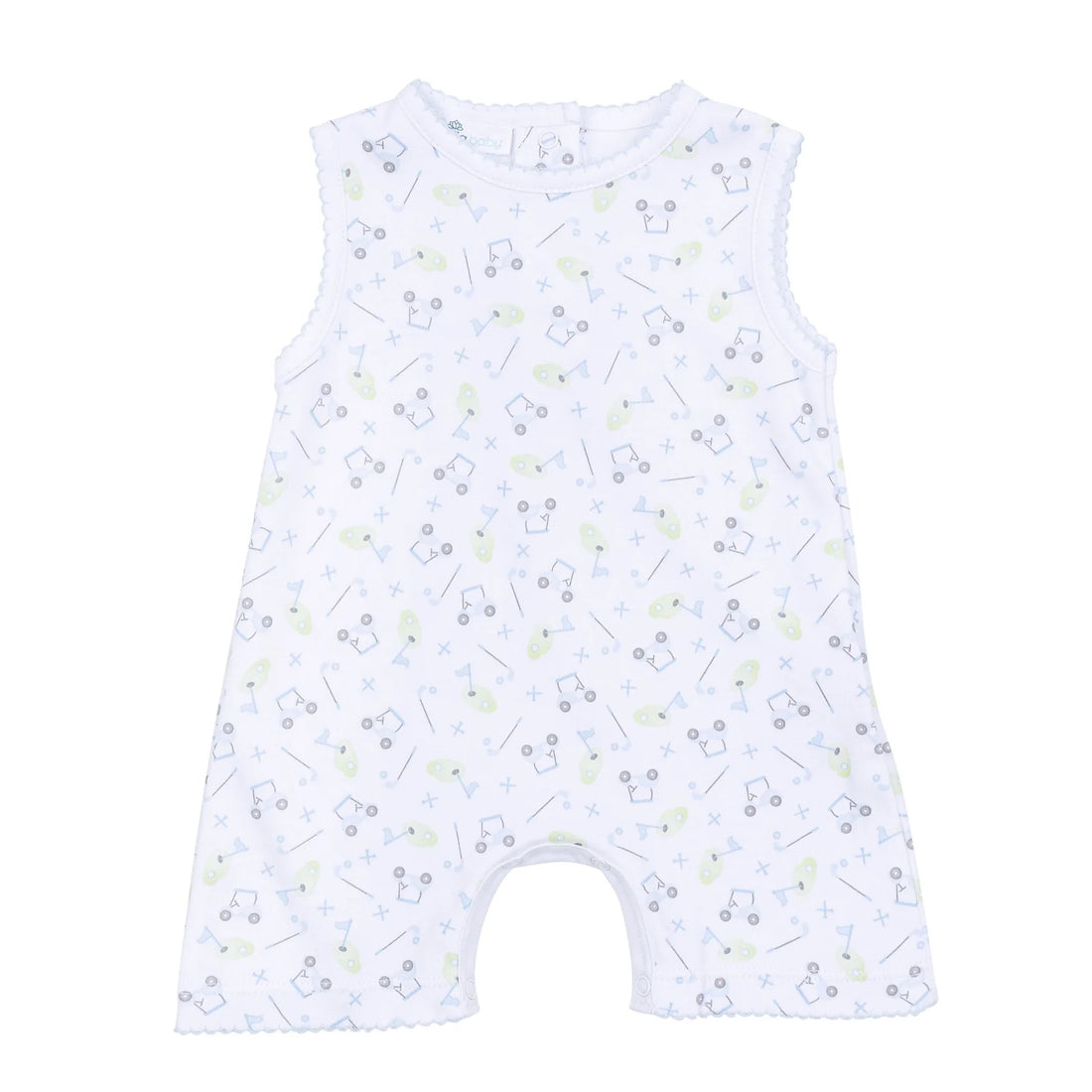Tiny Tee Time Print Sleeveless Short Playsuit