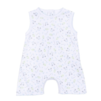 Tiny Tee Time Print Sleeveless Short Playsuit