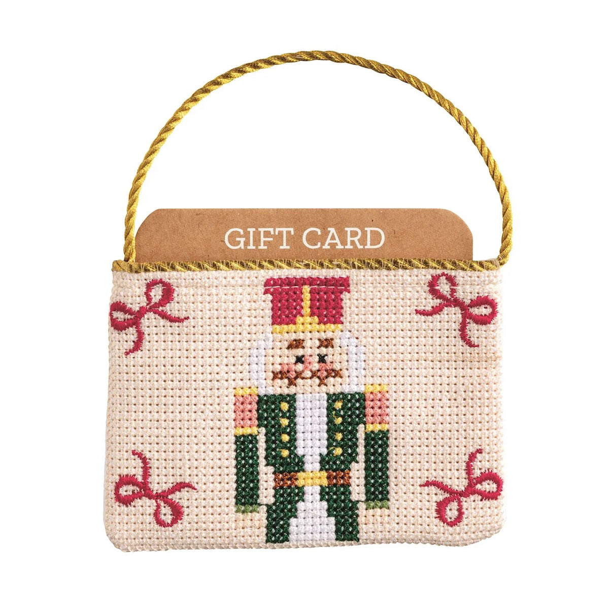 Needlepoint Christmas Gift Card Pouches