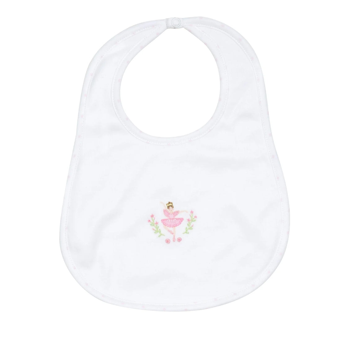 Twinkle Toes Embroidered Bib