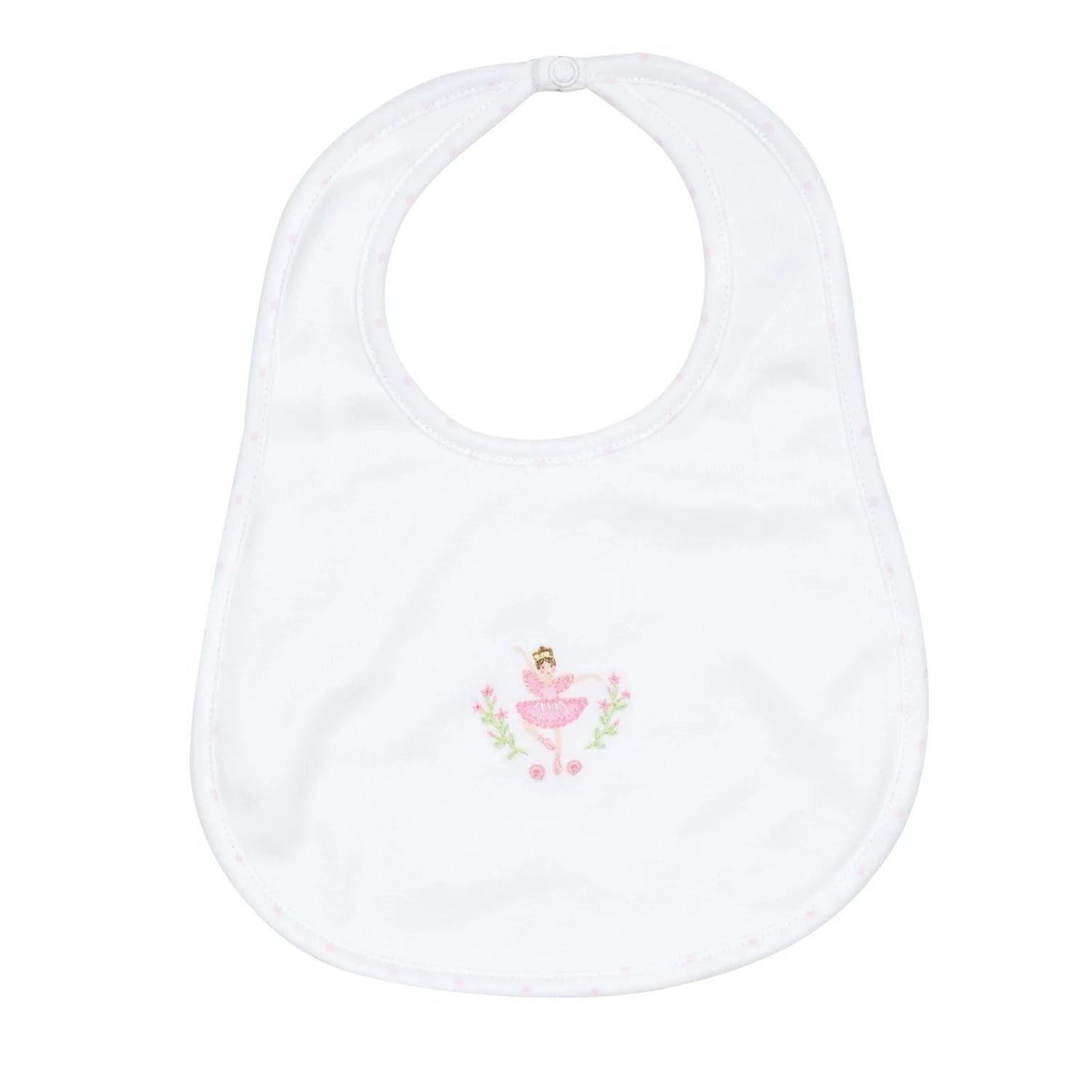 Twinkle Toes Embroidered Bib
