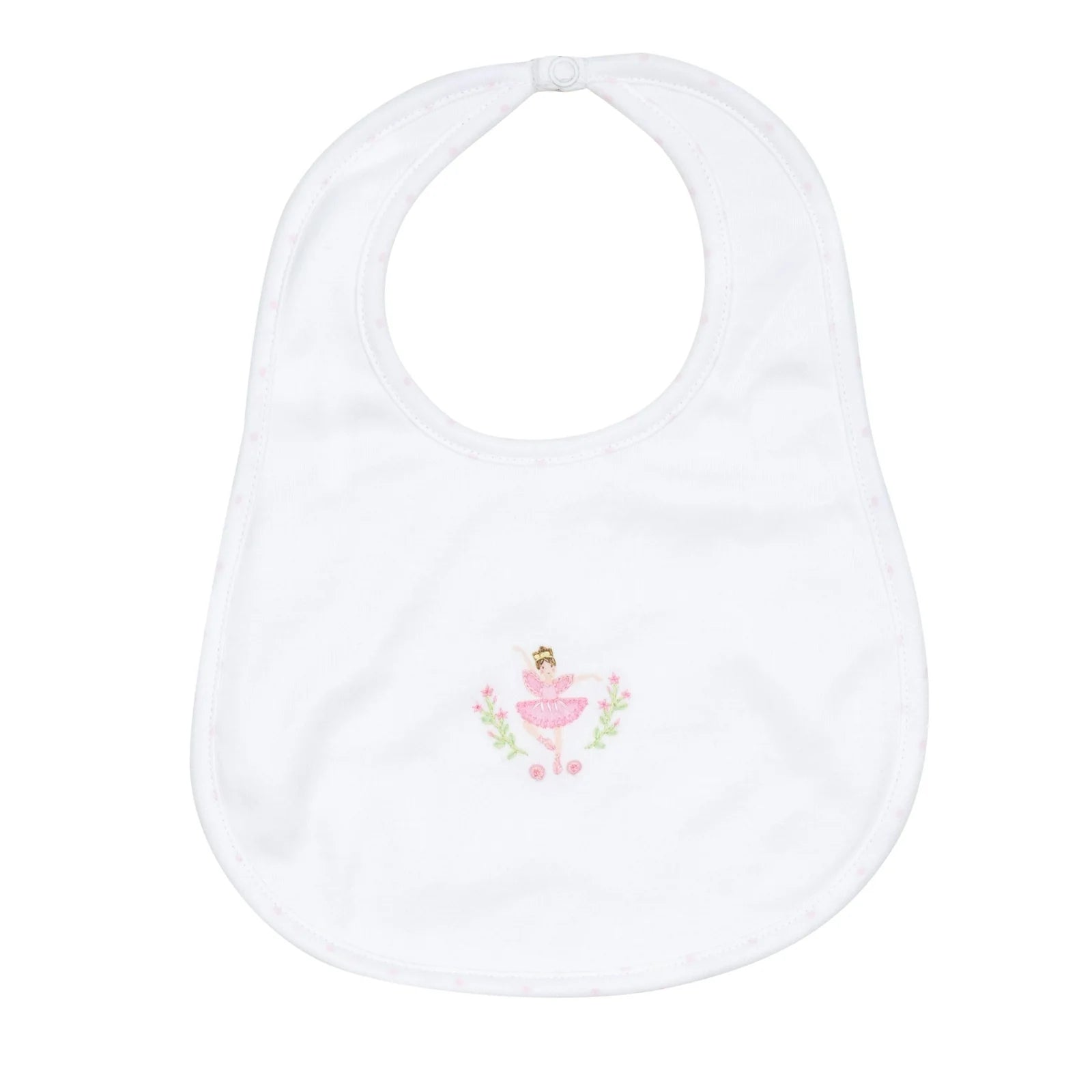 Twinkle Toes Embroidered Bib