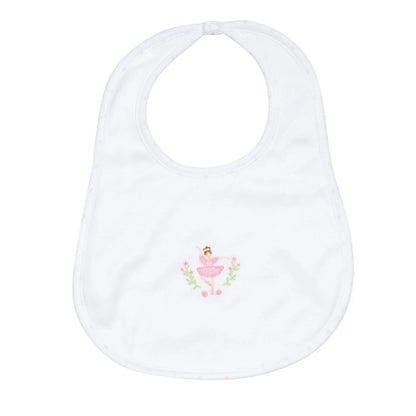 Twinkle Toes Embroidered Bib