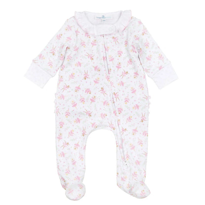 Twinkle Toes Print Zippered Footie