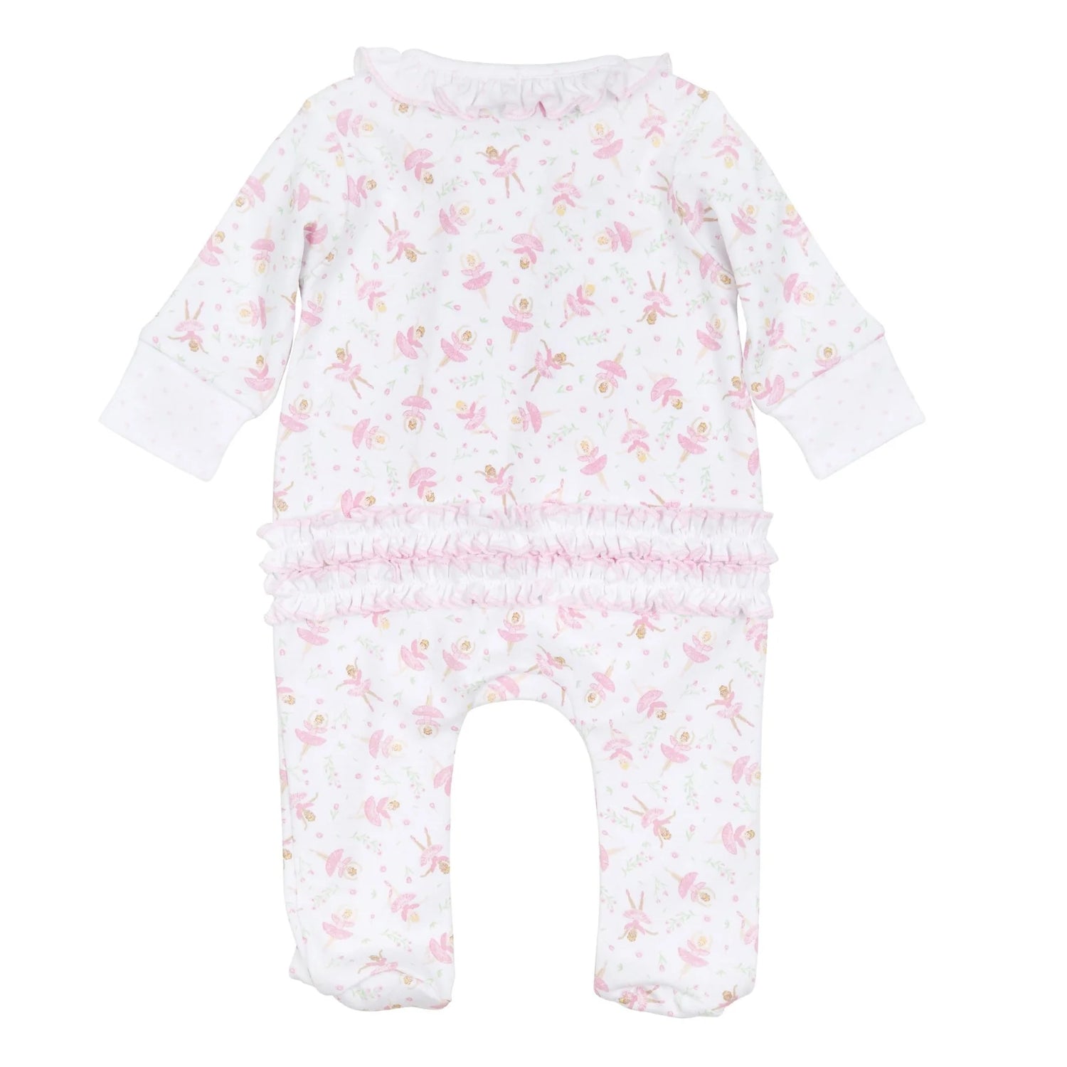 Twinkle Toes Print Zippered Footie