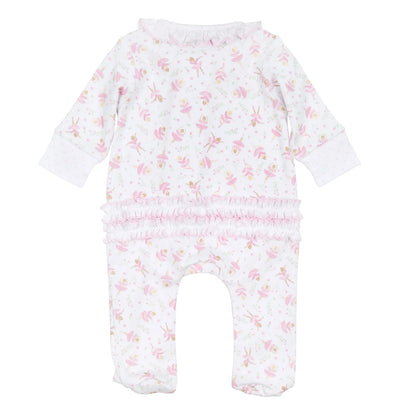 Twinkle Toes Print Zippered Footie