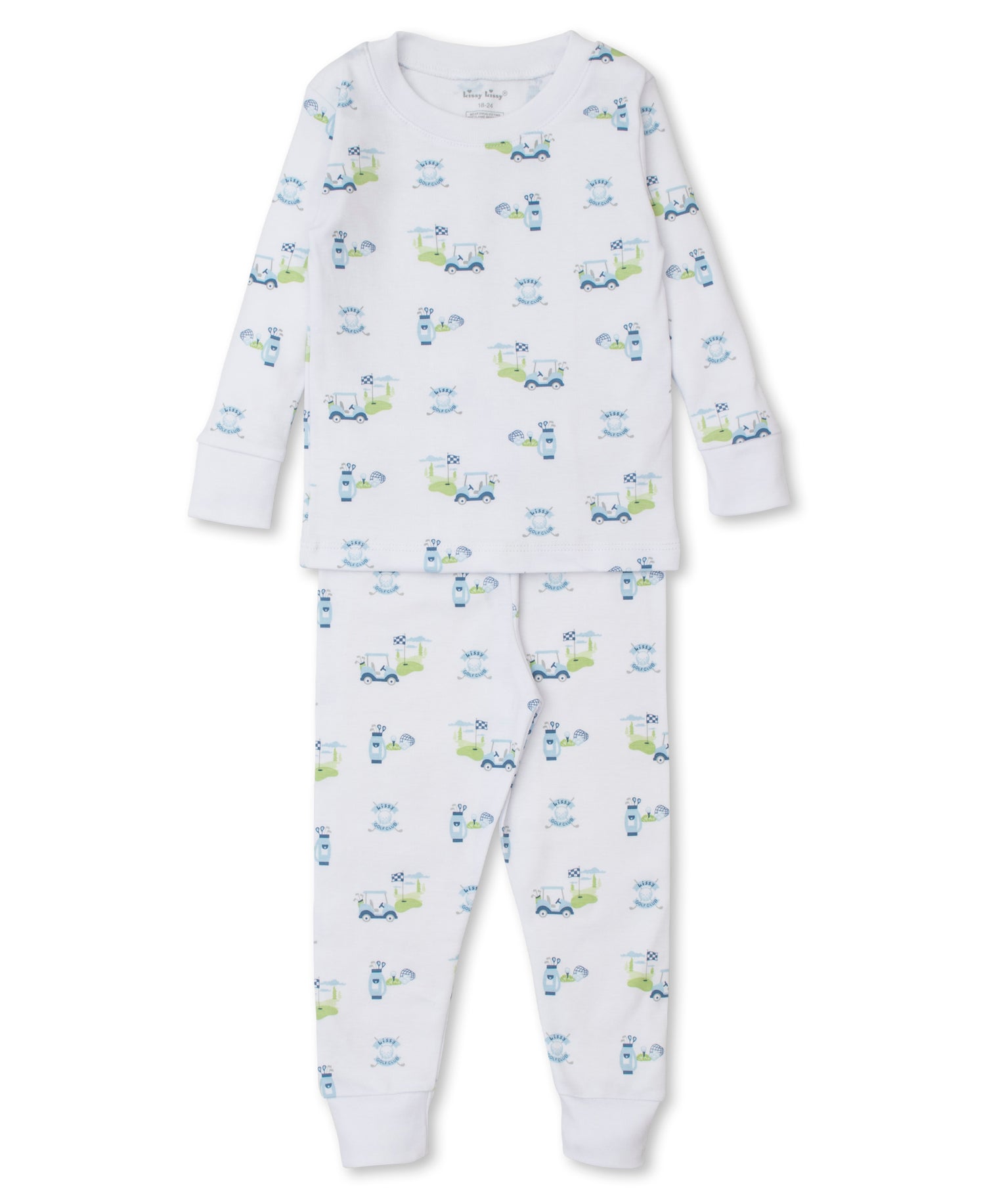 Kissy Golf Club Pajama Set (2-Piece): Light Blue