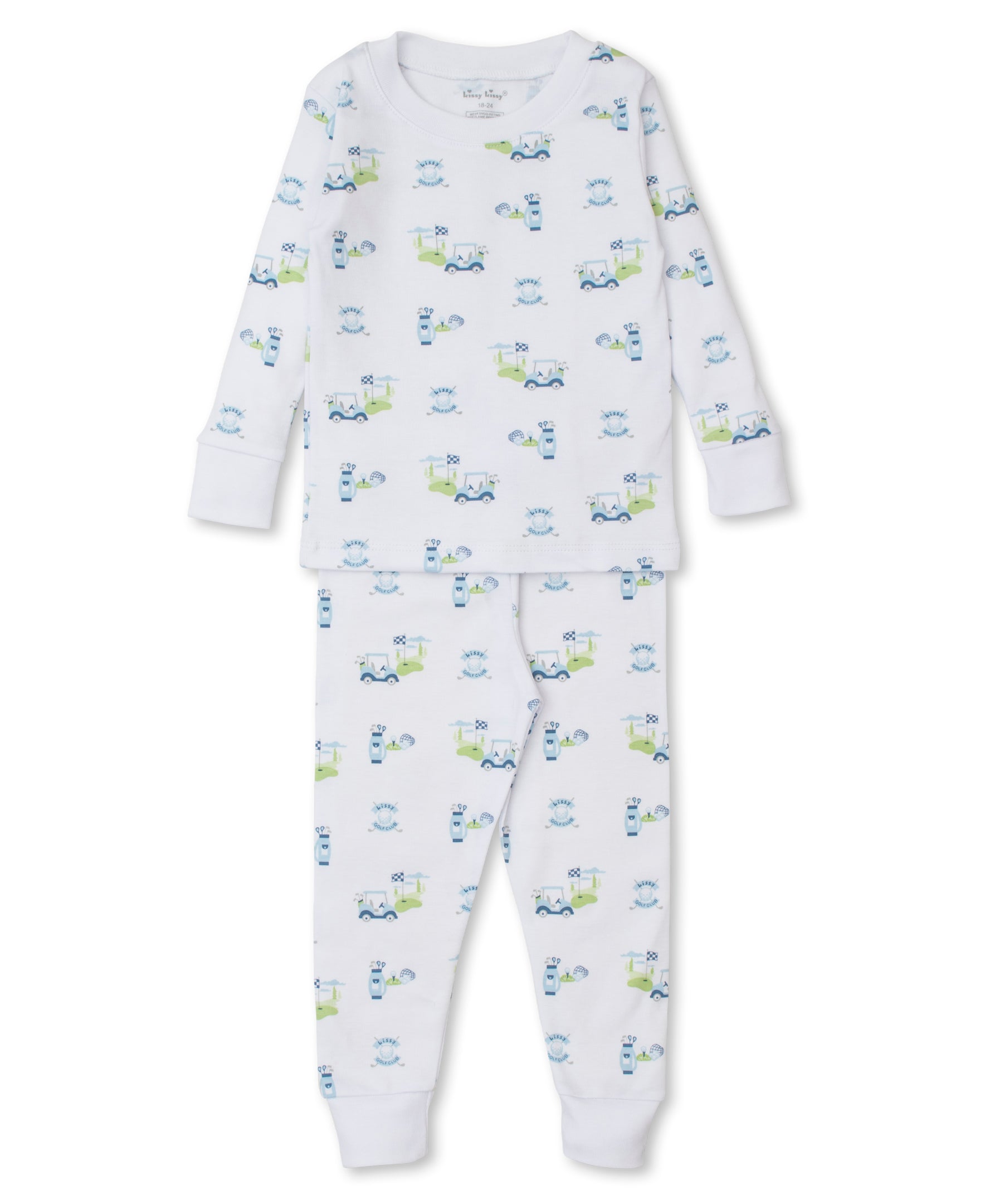 Kissy Golf Club Pajama Set (2-Piece): Light Blue