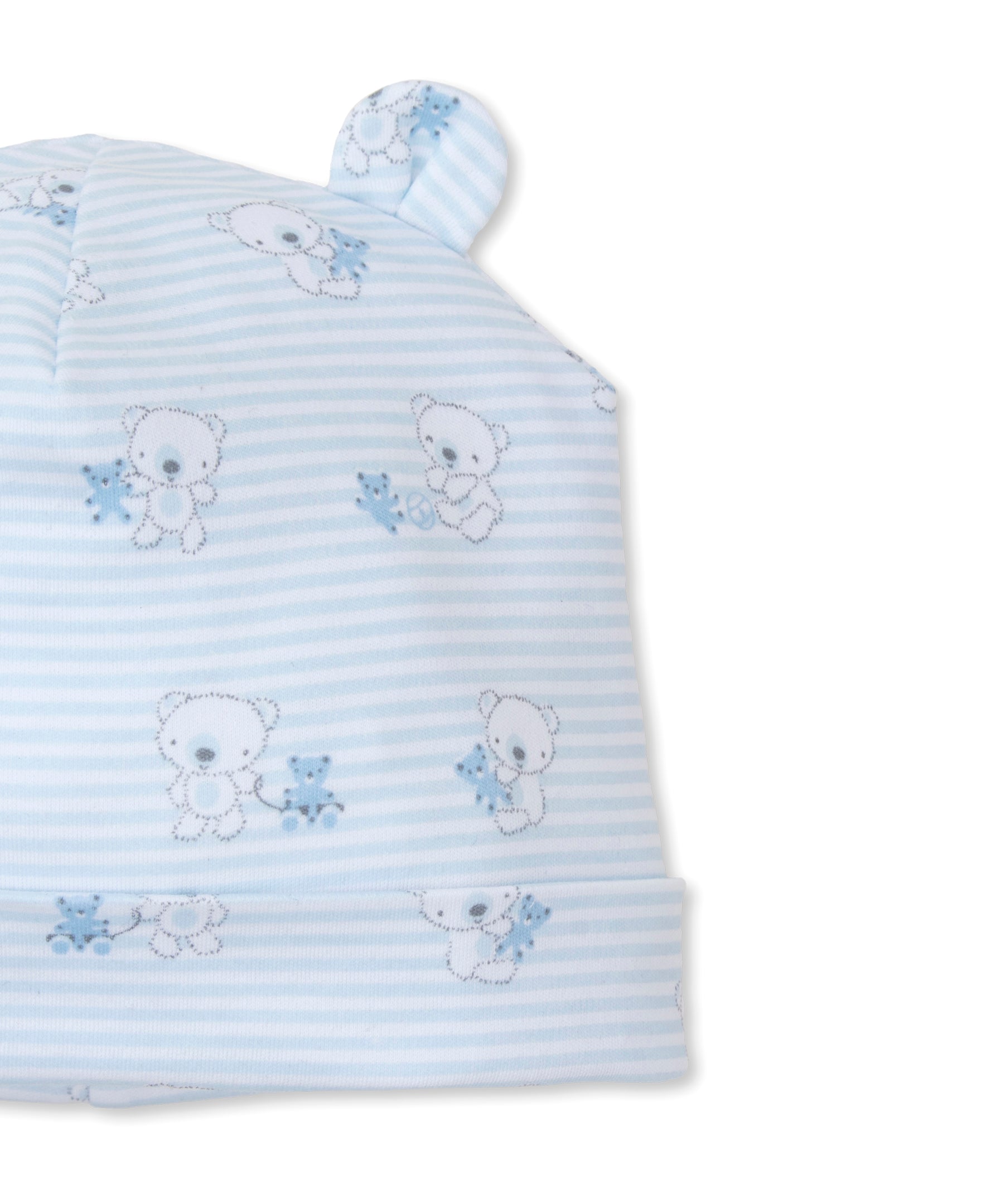 Beary Best Friends Baby Beanie: Light Blue