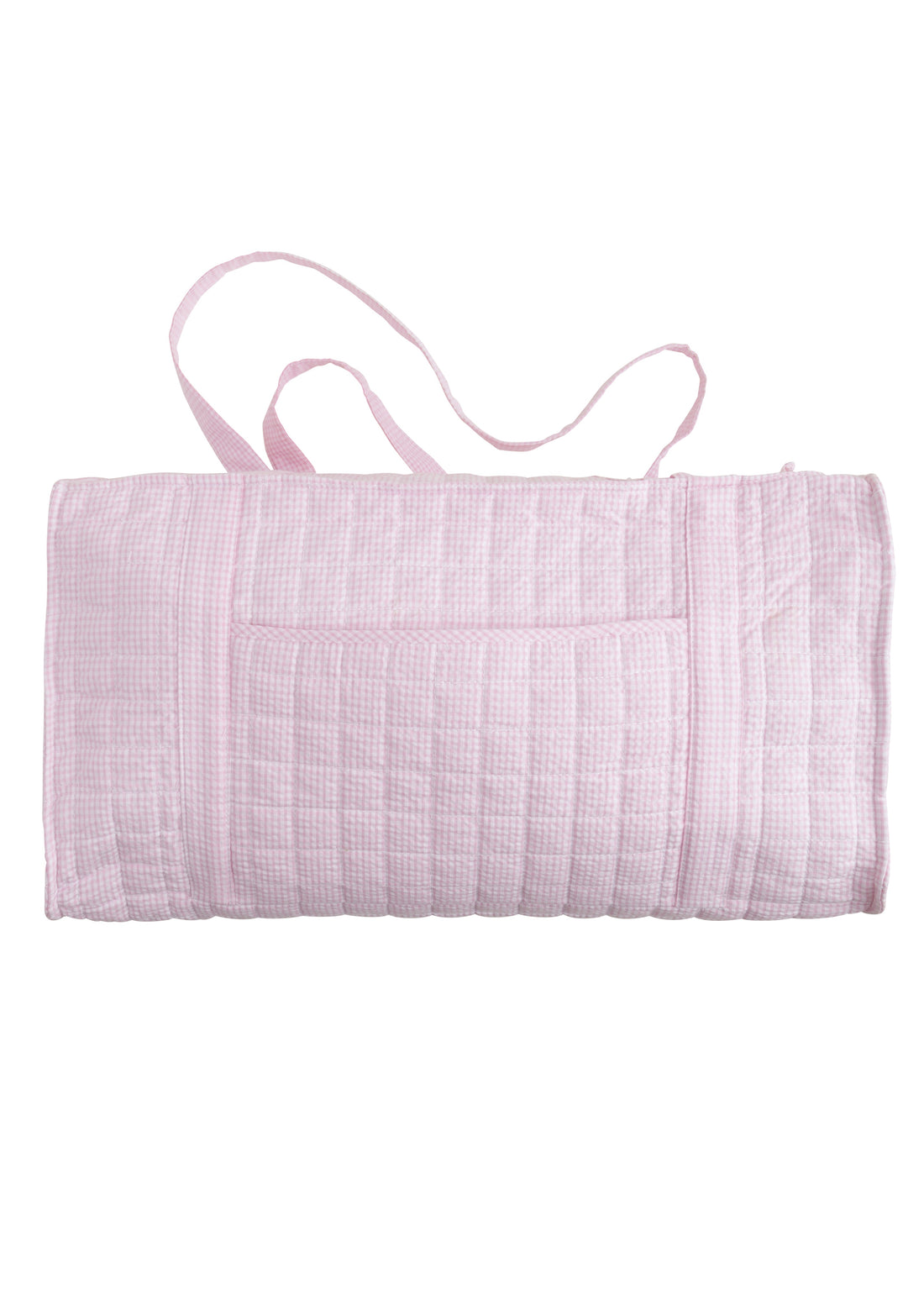 Quilted Luggage Duffle: Light Pink