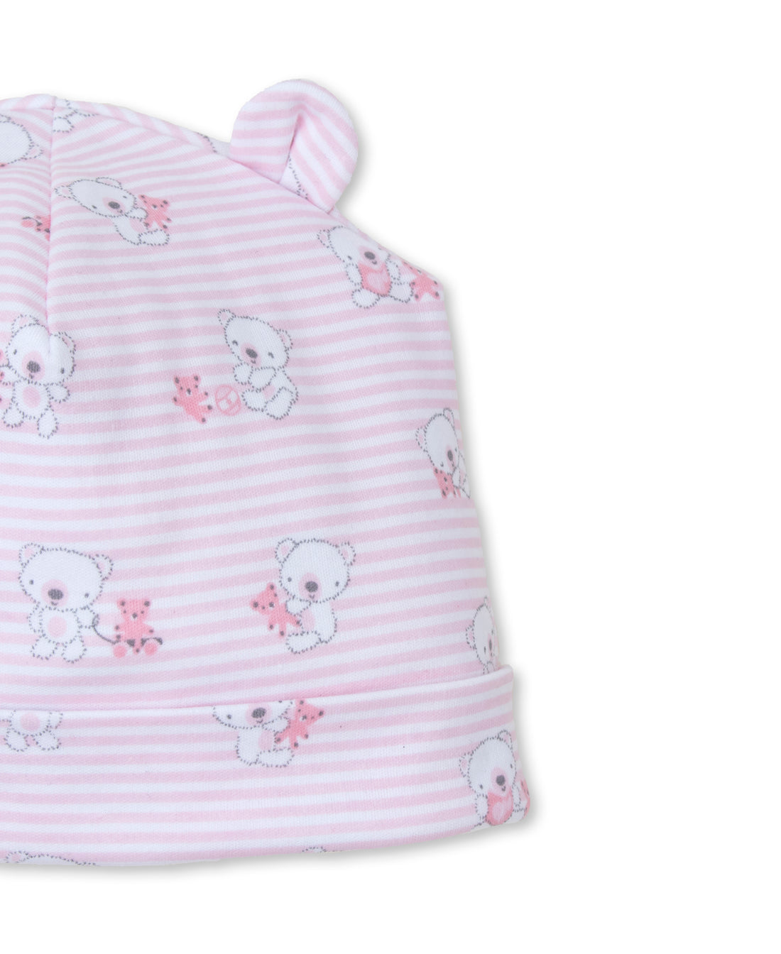 Beary Best Friends Baby Beanie: Light Pink