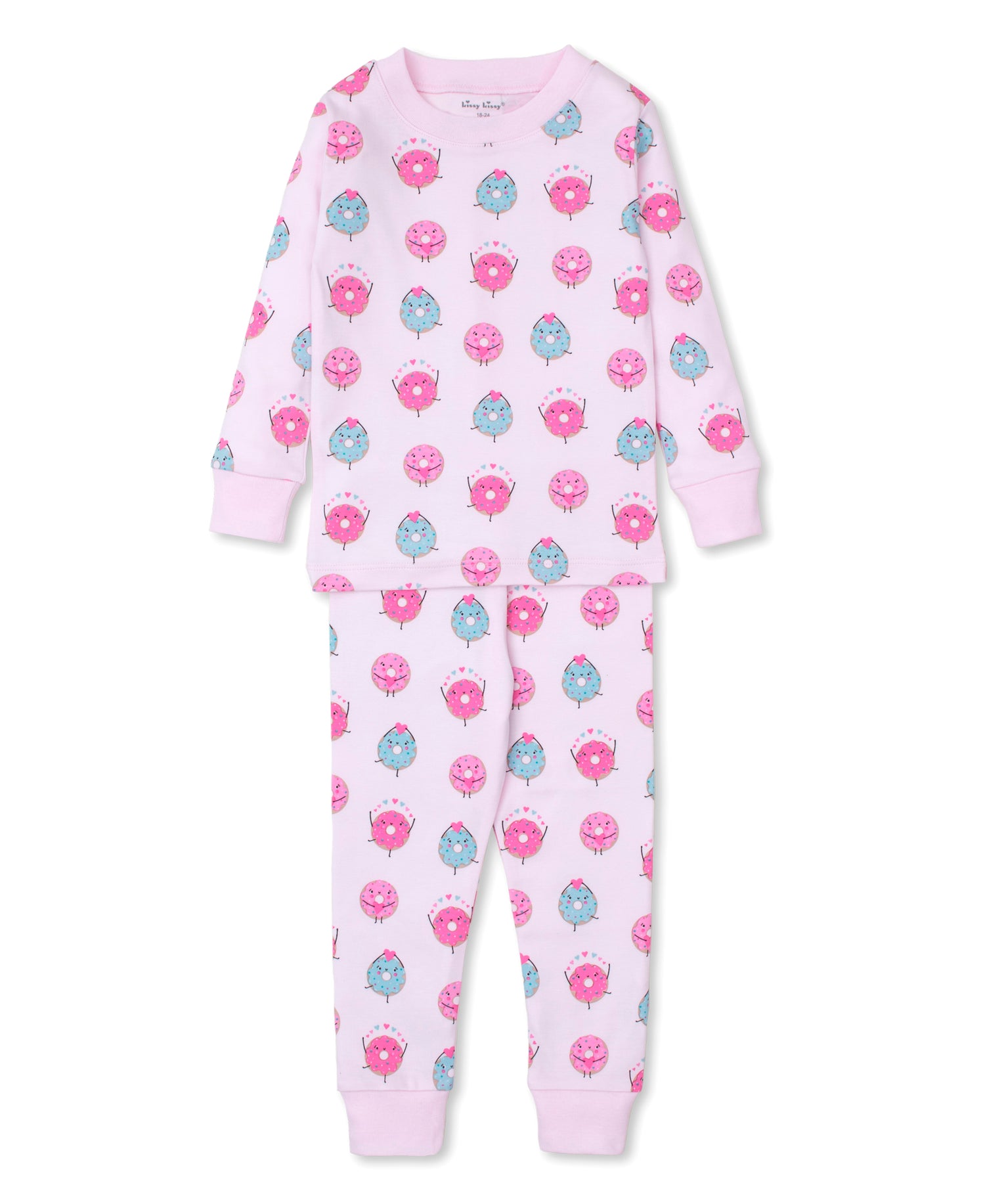 So Sweet Donut Snug Fit Long Pajamas (2-Piece)